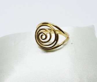 Brass ring with spiral (cod.AN.OT.16)