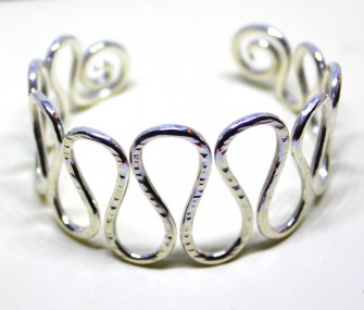 “Wave” silver bracelet (cod.BR.AG.09)