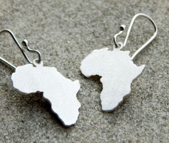Africa silver earrings (code OR.AG.11)