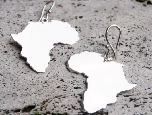 Africa silver earrings (code OR.AG.71)
