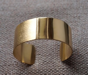 Brass bracelet with regular band (cod.BR.OT.06)