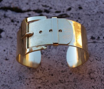 “Belt” style brass bracelet (cod.BR.OT.07)