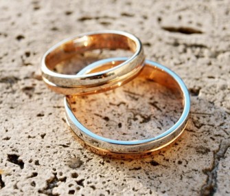 WEDDING RINGS IN WHITE AND PINK GOLD (Cod. FN.AU.15)