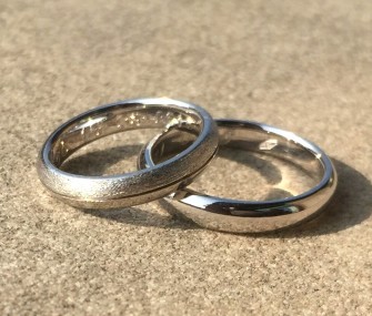 Satin Gold Wedding Rings (Cod. FN.AU.19)