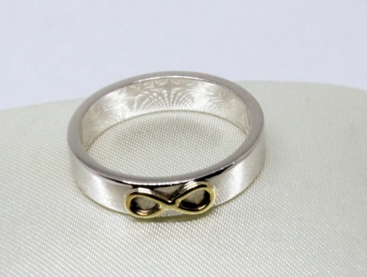 WEDDING RINGS IN GOLD WITH SYMBOL OF THE INFINITE (Cod. FN.AU.03)