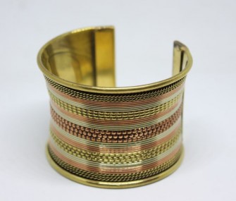 High-band brass ethnic bracelet (code BR.OT.25)