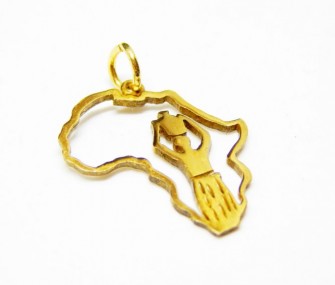 18k gold pendant “Africa contours” (PN.AU.03 code)