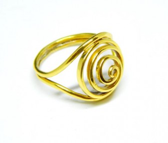 (Ita) Anello in oro con spirale (cod. AN.AU.03)