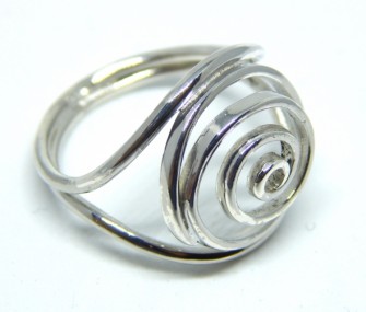 Silver ring with spiral circles (Cod. AN.AG.69)