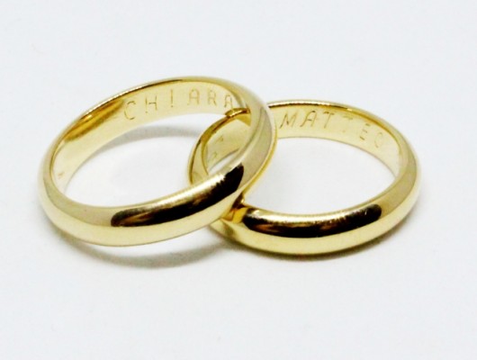 WEDDING RINGS IN CLASSIC GOLD (Cod. FN.AU.02)