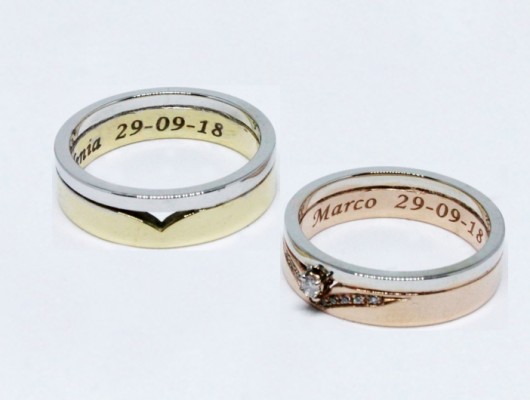 DOUBLE BAND GOLD WEDDING RINGS (COD. FN.AU.33)