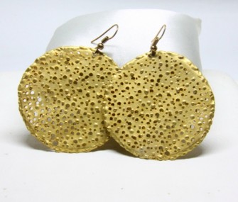 PERFORATED EARRINGS IN GILT SILVER (Cod. OR.AG.87)