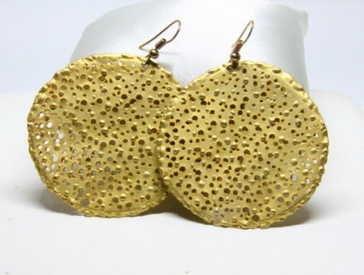 PERFORATED EARRINGS IN GILT SILVER (Cod. OR.AG.87)