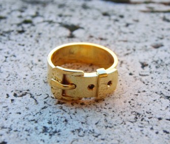 Bague “ceinture” en laiton doré (cod.AN.OT.09)